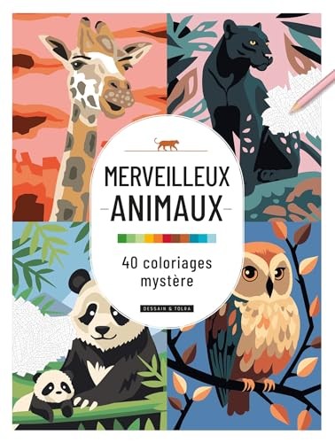 [9782295015648] Merveilleux animaux - 40 coloriages mystère