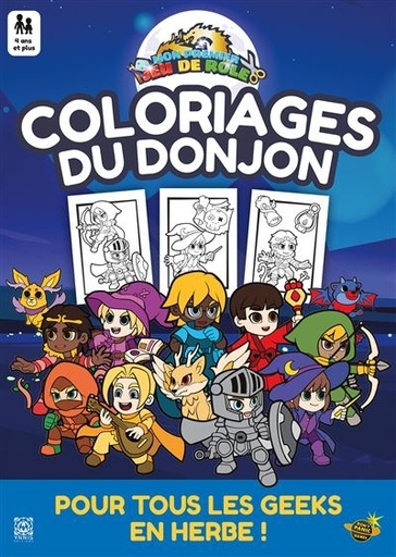 [9782376974611] Les coloriages du donjon, mon premier jeu de rôle