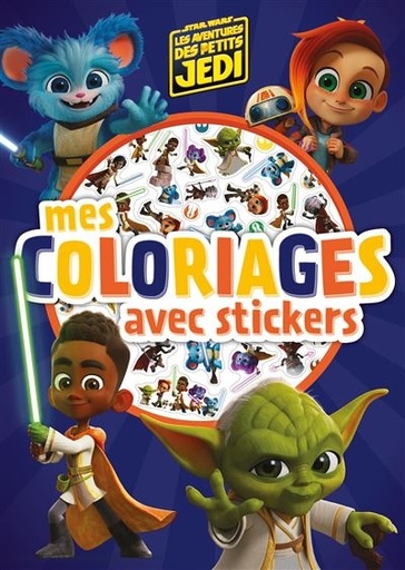 [9782017235224] Les aventures des petits Jedi - mes coloriages avec stickers - Star Wars