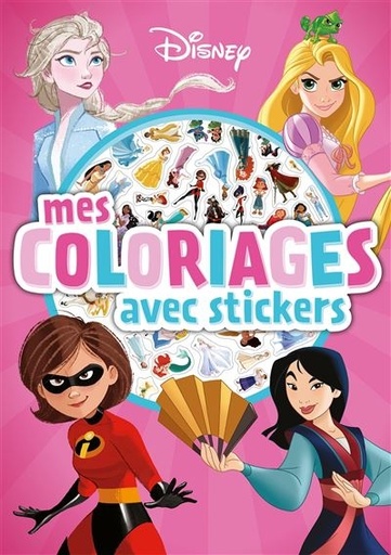 [9782017261889] Disney - mes coloriages avec stickers - girl power