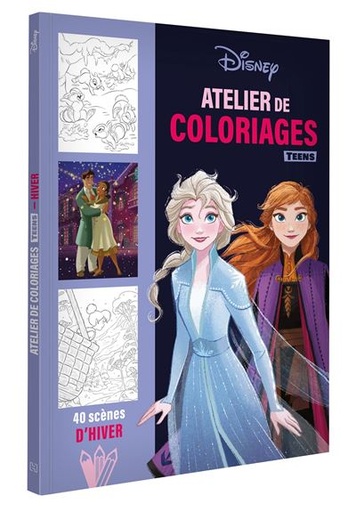 [9782017242888] Disney teens - atelier de coloriages - scènes d'hiver