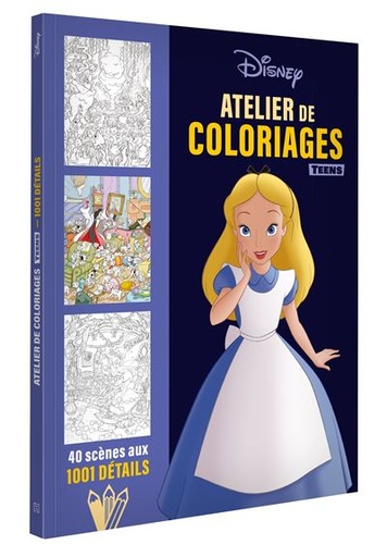 [9782017232452] Disney teens - atelier de coloriages - 1001 détails